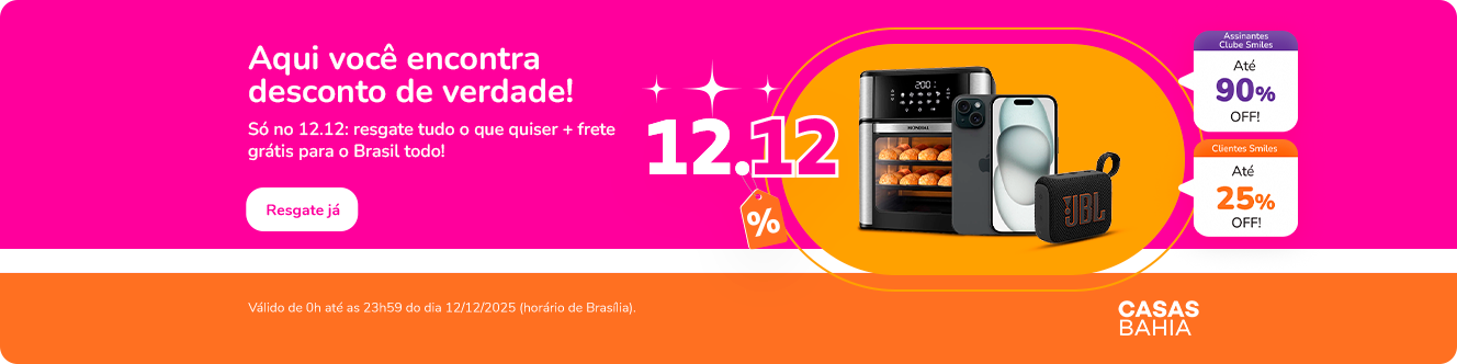 Banner sem link casas bahia dia 12